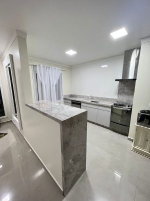 Tampo de cozinha e bancada no Quartzito Alba Pietra Tampo de cozinha e bancada no Quartzito Alba Pietra
